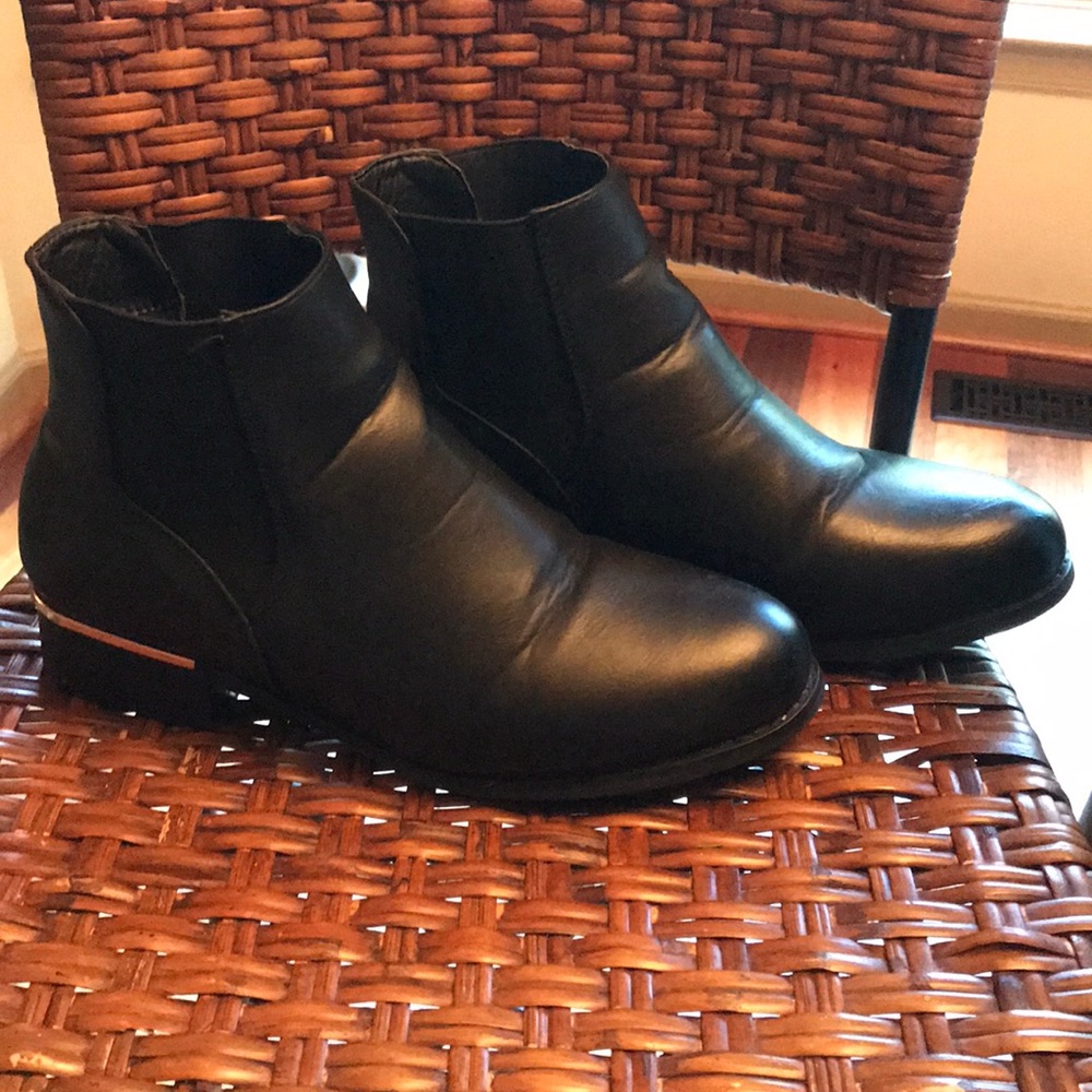 Black ankle boots